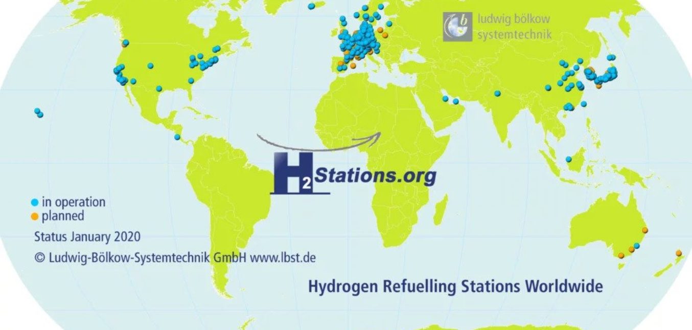 Public hydrogen station total quadruples in five years